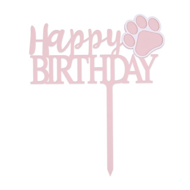 fastboy Happy Birthday Dog Pet Cake Plaque