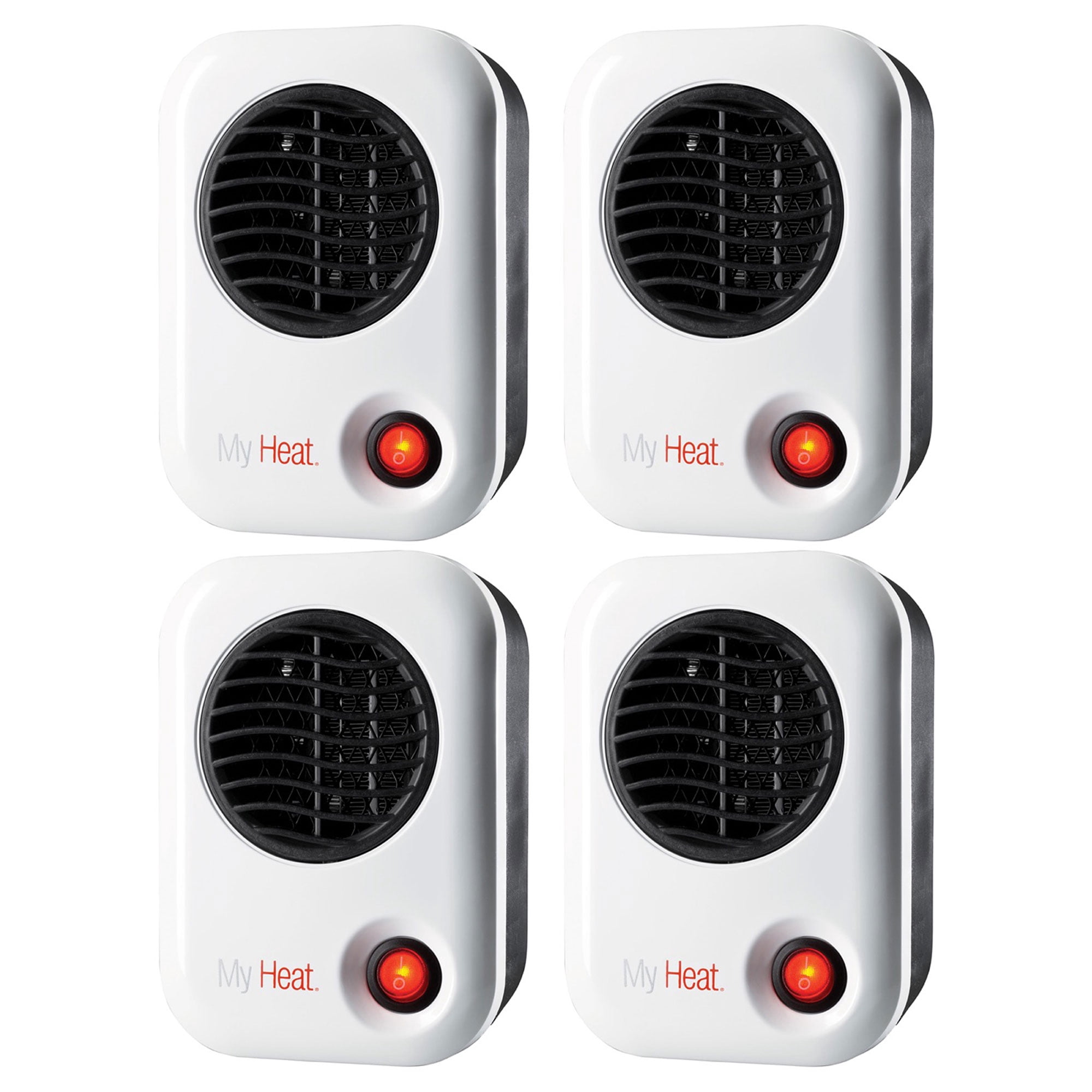 Lasko 101 MyHeat 200W Portable Electric Ceramic Space Heater (4 Pack)