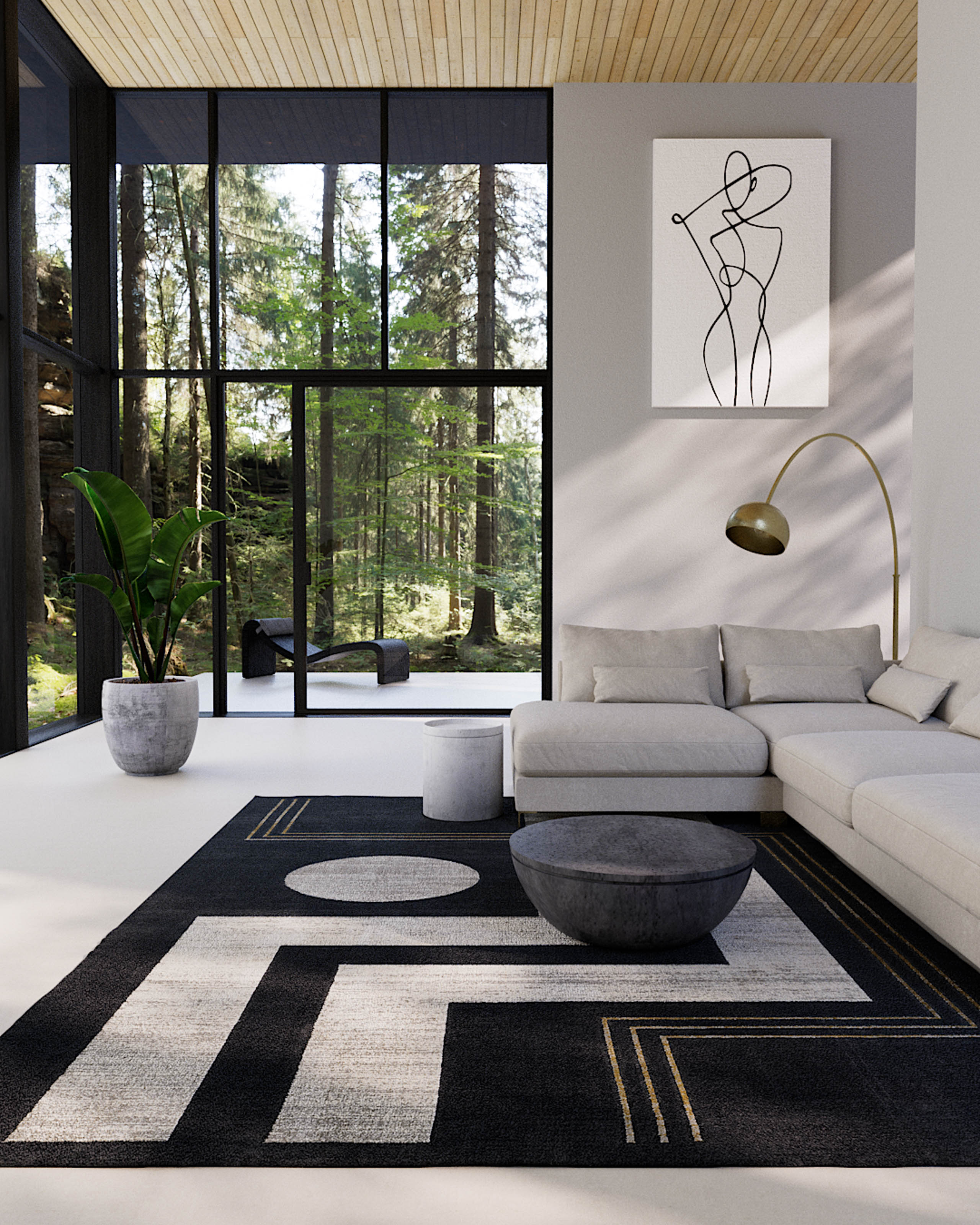ECARPET Erisa Tapis pour Salon, Chambre, Salle A Manger, Entrée, Couloir et Plus Encore.