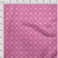 thumbnail image 3 of oneOone Silk Tabby Fabric Diamond & Circle Block Print Sewing Fabric BTY 42 Inch Wide, 3 of 4