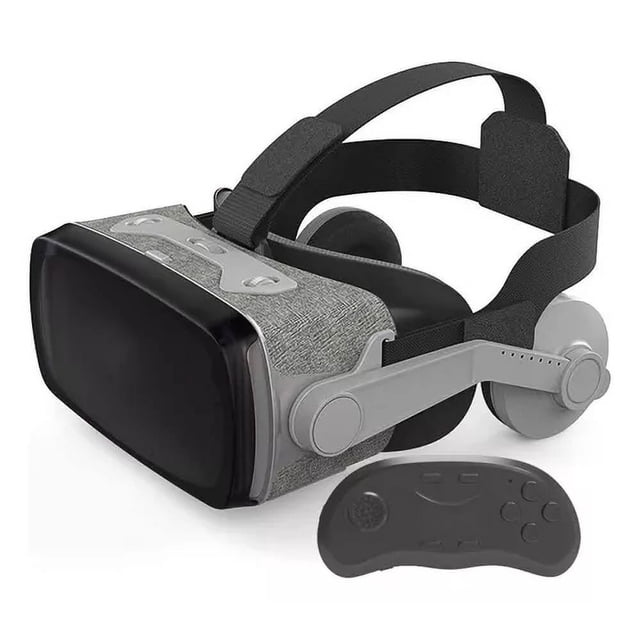 Casque de Réalité Virtuelle VR 3D G07E avec Manette, Doté d'Un Objectif en Résine Optique Asphérique de 41,5 mm Prenant en Charge la Myopie jusqu'à 600 Degrés pour une Vision à l'Oeil Nu. le Casque Comprend un Serre-Tête Rembourré en Similicuir et un angle de Vision d'Écran Géant de 100-110 Degrés. Compatible avec les Téléphones Intelligents Android, iOS et Windows de 4,7 à 6 Pouces. le Contrôleur Est compact et Ergonomique, Complétant le Casque pour une Expérience