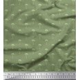 thumbnail image 1 of Soimoi Green Poly Georgette Fabric Palm Leaves Print Sewing Fabric BTY 42 Inch Wide, 1 of 3