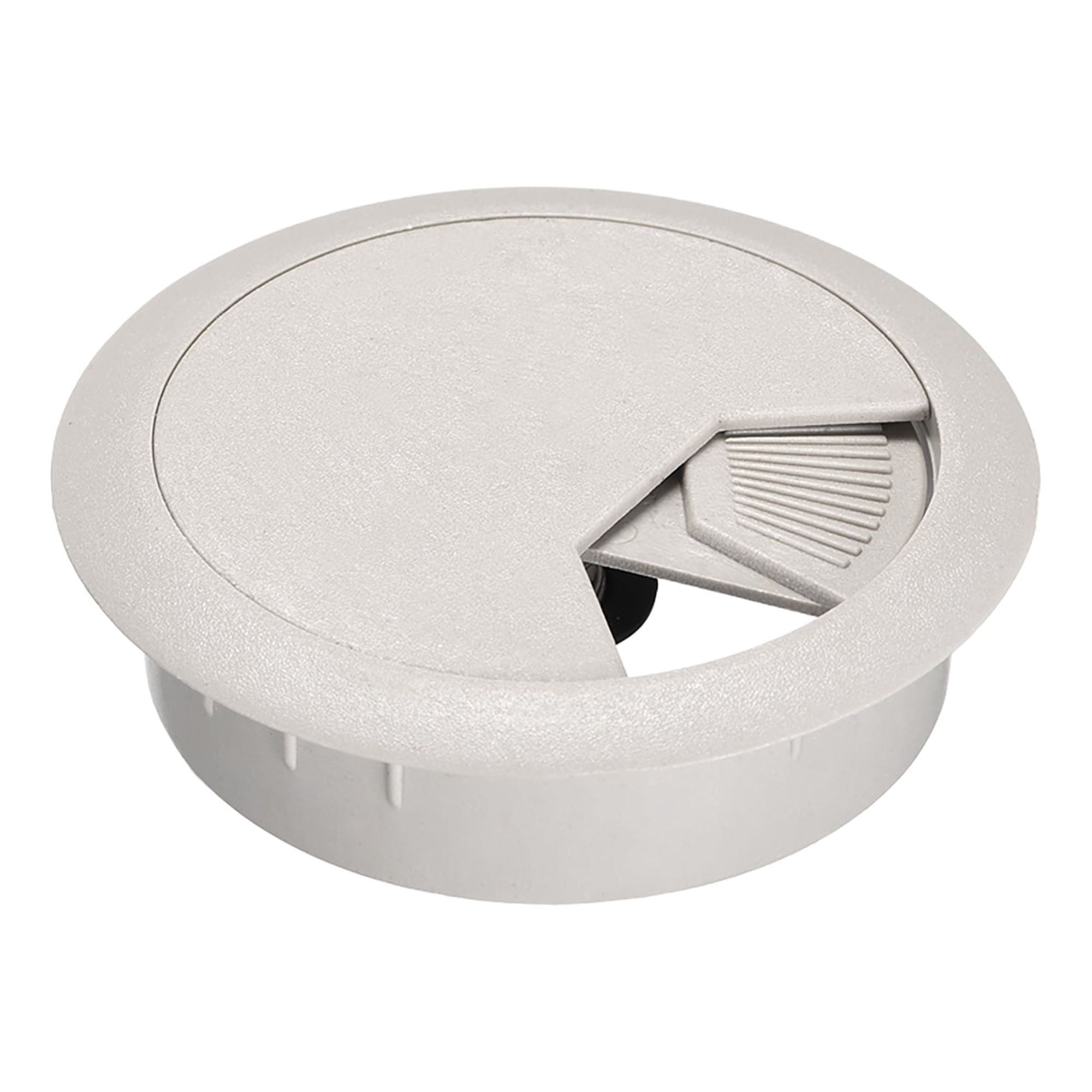 Unique Bargains Cable Hole Cover, 2' Plastic Desk Grommet For Wire Organizer 5 Pcs (Gray) 2"