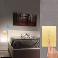 thumbnail image 2 of Smart Wi-Fi Wall Switch 2.4 GHz Touch Control for US Standard Wall Boxes AC100-240V 300W Per Circuit with Tempered Glass Panel and Dual-Color LED Indicators, 2 of 6