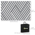 thumbnail image 3 of Tapis Extérieur Réversible pour VR, Tapis de Sol de Patio 6 Pieds x 9 Pieds, Gris et Crème, 3 of 10
