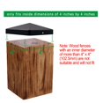 thumbnail image 3 of Fence Post Cap With Pre-Drilled Holes Black Plastic Pyramid For 4x4 Inches Posts Outdoor Post Cap Protection Garden Supplies, 3 of 12