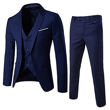 Vest for Men Fashion Men'S Fashion Suit Jacket + Vest + Suit Pants Three Piece Suit