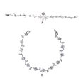 thumbnail image 4 of ruzhgo Ladies Rhinestone Bracelet Anniversary Birthday Party Wedding Engagement Dating Decor Hand Chain Jewelry for Woman Type 1 Type 1, 4 of 6