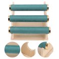thumbnail image 4 of Bracelet Display Holder, Orderly Organize Prevent Wear Large Capacity Removable 3 Tier Bracelet Rack With Wooden Tray For Shop Green, 4 of 8