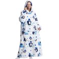 thumbnail image 1 of LUXUR Chemises de Nuit à Capuche pour Femmes, Robe de Nuit, Robe de Sommeil, Imprimé Pingouin, 1 of 2
