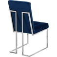 thumbnail image 2 of Meridian Furniture Alexis Velvet Dining Chair in Navy (Set of 2), 2 of 7