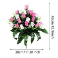 thumbnail image 2 of Arrangement Floral Élégant de Sympathie pour Cimetière pour Lieu de Sépulture avec Lys Rouges, Marguerites Blanches et Roses Rouges – Bouquet Floral pour Jardins Commémoratifs et Maison, 2 of 4