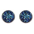 thumbnail image 2 of Trayknick 1 Paire de Clou d'Oreille Décoratif en Acier Inoxydable Coloré Forme Ronde Strass Clou d'Oreille pour Cadeau Bleu Lac Profond, 2 of 13