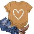 thumbnail image 4 of EGNMCR T-Shirts pour Femmes T-shirt à Col Rond Imprimé à Manches Courtes pour Femmes, Mode Décontractée, Coupe Ample, Hauts, 4 of 6