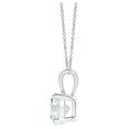 thumbnail image 2 of Angara Collier en Diamant de Laboratoire - Pendentif Solitaire en Diamant Rond Serti à Griffes en Argent Sterling 925 pour Femmes, 2 of 8