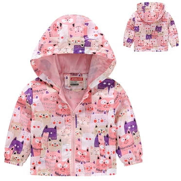 WENXIAOO Manteau d'Hiver pour Tout-Petit, Imprimé Dinosaure, Veste Légère, Veste Coupe-Vent pour Nourrisson, Enfants, Bébés Filles, Enfant, Manteau d'Hiver 4-5 Ans