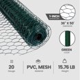 thumbnail image 3 of Midwest Air 308456B 36 Po x 50 Pi Filet à Volaille Trempé en PVC Vert, 3 of 6
