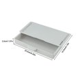 thumbnail image 3 of Under Desk Drawer Organizer Storage Box for Office Pen Holder ABS Material Large Capacity Desktop Stationery Cosmetic Container Smooth Sliding Handle Gray, 3 of 7