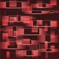 thumbnail image 1 of Ahgly Company Tapis d'Intérieur Lavable à la Machine, Carré, Transitionnel, Bordeaux Rouge, Tapis de Zone, 4 Pieds Carré, 1 of 7