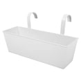 thumbnail image 1 of Almencla Hanging Flower Pot Flower Holder Iron Bucket Planter for Drawing Room Office White Small, 1 of 8