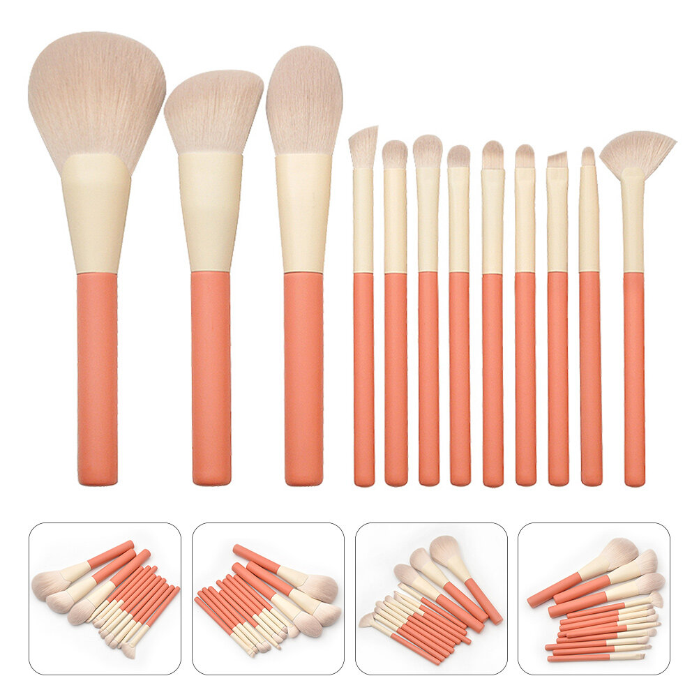 HEANUJJ Travel Make Up Brushes Set of 12Pcs Multi for Daily Makeup Artists Use