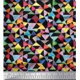 thumbnail image 1 of Soimoi Rayon Fabric Triangle Geometric Fabric Prints by Yard 56 Inch Wide, 1 of 3