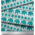 thumbnail image 2 of Soimoi Rayon Fabric Aztec & Tribal Elephant Ethnic Fabric Prints By Yard 56 Inch Wide, 2 of 3