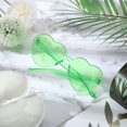 thumbnail image 3 of ORUYROP Heart Shape Sunglasses Rimless Transparent Heart Glasses Colorful Party Favors, 3 of 7