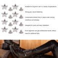 thumbnail image 4 of Leather Rivets Screws Set Zinc Alloy Star Rivets and PH Screws for Leathercraft Projects Belts Handbags Shoes Clothing 50 Sets, 4 of 7