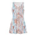 thumbnail image 4 of Ovzne Robes de Plage pour Femmes Robe Décontractée pour Femmes avec Poches Robe d'Été Boho de Plage Robe T-Shirts Robe Col en V Robe Débardeur Ample Robe Imprimée en Liquidation, 4 of 7