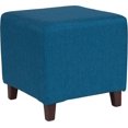 thumbnail image 4 of Pouf Ascalon rembourré en tissu beige, 4 of 10