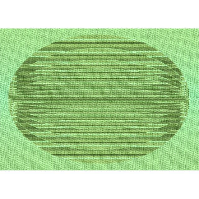 Ahgly Company Machine Washable Indoor Rectangle Transitional Green Apple Green Area Rugs, 2' x 4'