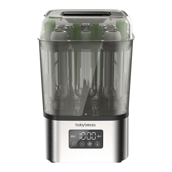 Baby Brezza SuperQuick 10-Minute Bottle Sterilizer & Dryer - Stainless Steel