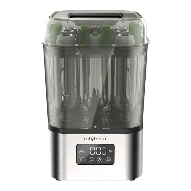 Baby Brezza SuperQuick 10-Minute Bottle Sterilizer & Dryer - Stainless Steel