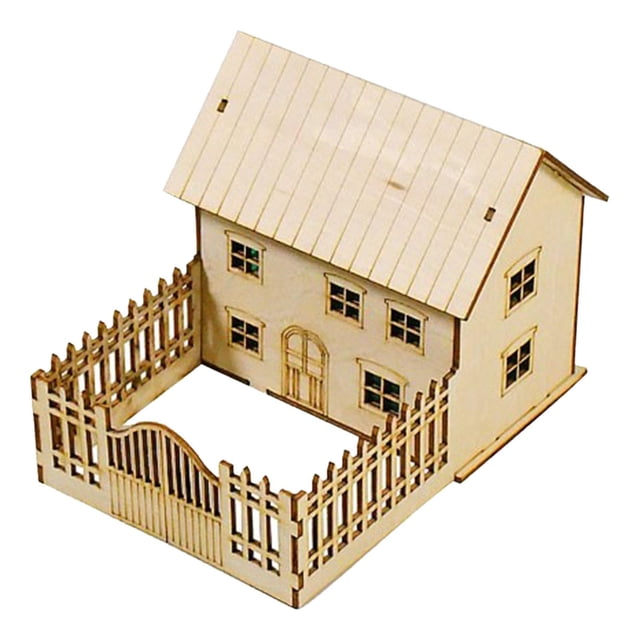 TISHITA 1:60 Scale Decor Miniature House Model for Gift Teens Adults Micro Landscape Style C
