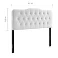 thumbnail image 3 of Modway Annabel Diamond Tufted Performance Velvet Queen Headboard in White, 3 of 5