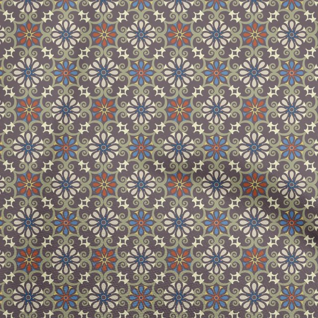 oneOone Velvet Gray Fabric Asian Suzani Craft Projects Decor Fabric Printed By The Yard 58 Inch Wide