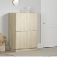 thumbnail image 1 of South Shore Arum High-Buffet Cabinet, in Bleached Oak, 1 of 13