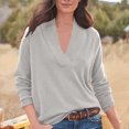 thumbnail image 1 of Birdeem Woman V-Neck Long Sleeve Solid Color Capless Fashion Commuting Comfort Jacket, 1 of 1