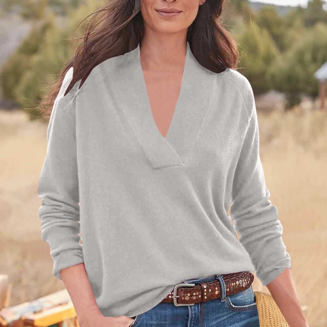 Birdeem Woman V-Neck Long Sleeve Solid Color Capless Fashion Commuting Comfort Jacket