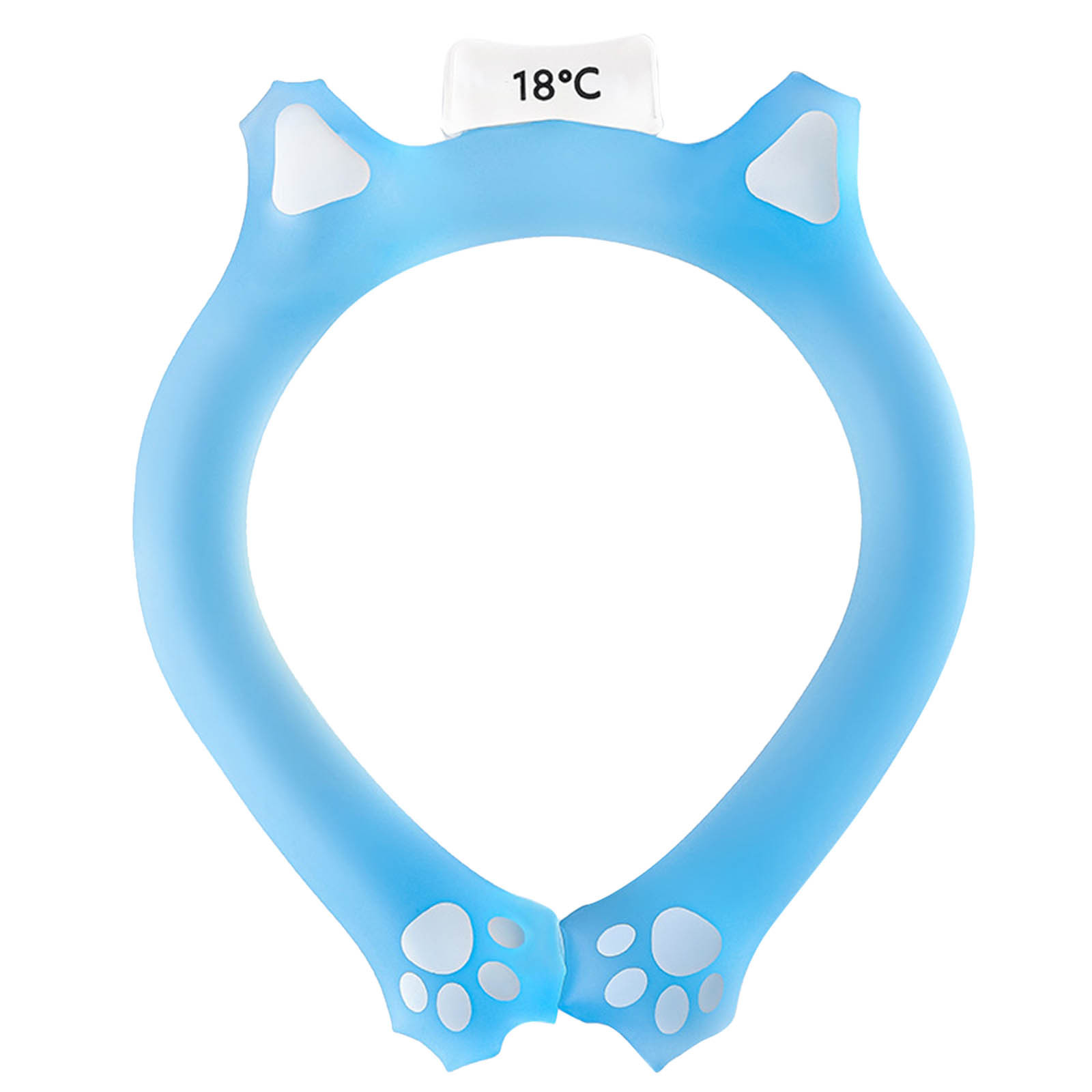 WIFKLSIIPG Anneau de Glace Rafraîchissante pour le Cou, Bloc de Glace pour le Cou, Tube de Cou Réutilisable, Refroidisseur de Cou Portable, Produits pour le Corps pour Intérieur Extérieur Été Temps Chaud 18°C(64.4°F)Cristallisation200ml Exercice pour Rafraîchir la Plage