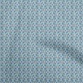 thumbnail image 1 of oneOone Georgette Viscose Light Blue Fabric Floral Craft Projects Decor Fabric Printed By The Yard 42 Inch Wide, 1 of 5