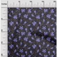 thumbnail image 2 of oneOone Rayon Blue Fabric Floral Retro Sewing Material Print Fabric By The Yard 56 Inch Wide, 2 of 5