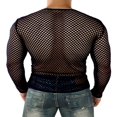 thumbnail image 2 of Men‘s Vest Undershirt Mesh Breathable Hollow Tank Tops Openwork See Through Shirt, 2 of 4