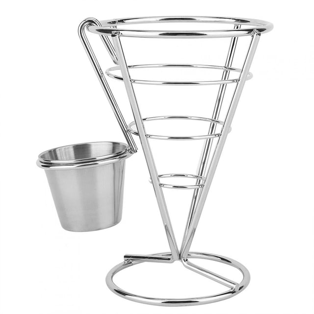 Growcolor Buffet Cone Snacks Display Stand Plating French Fries Stand Fries Baskets(??)