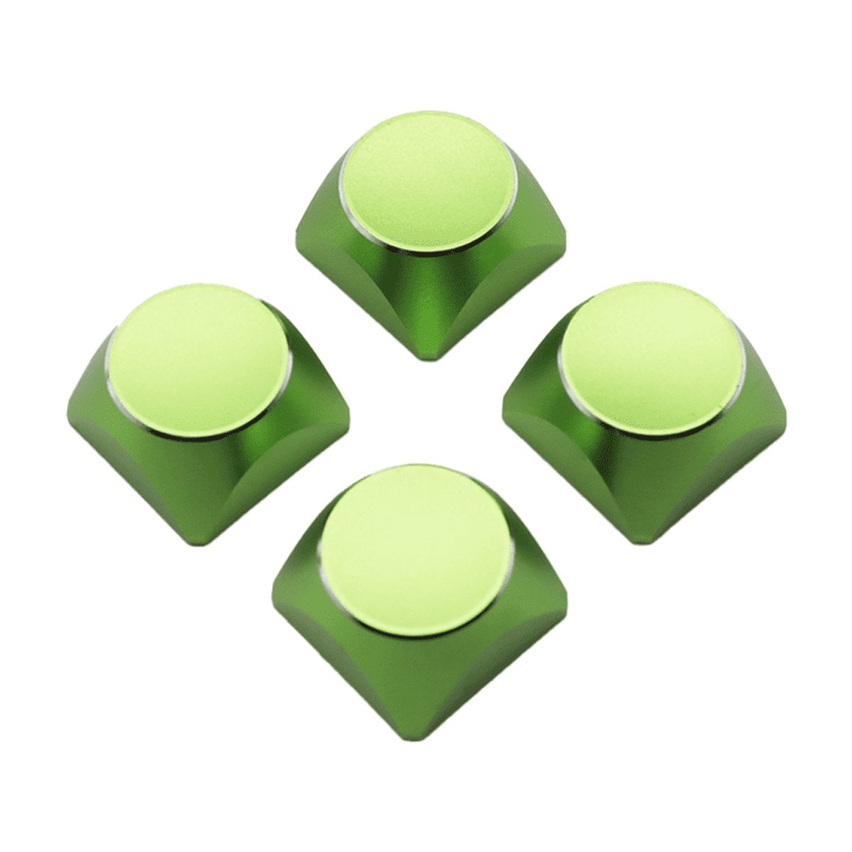 4Pcs Aluminum Alloy Metal Keyboard Cap Color Mechanical Keyboard Universal Personality for Mechanical Gaming Keyboard B