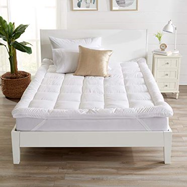 Extra Thick Mattress Topper. Breathable Down Alternative Featherbed. 2-Inch Thick Mattress Pad. Fits Mattresses up to 18? Deep (Queen)