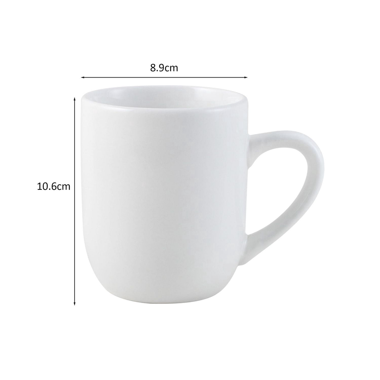 Mainstays verre en grès blanc émaillé 12 oz