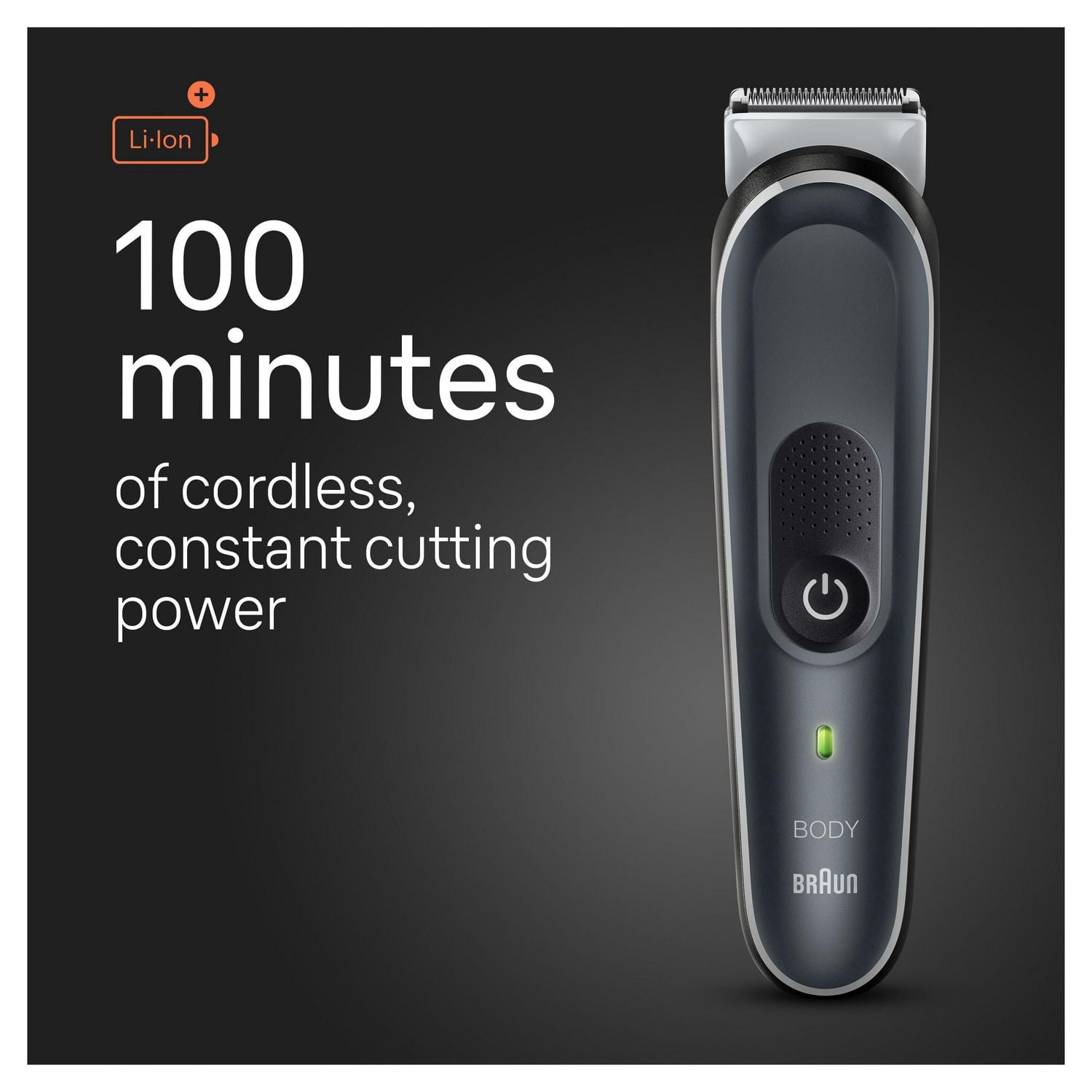 Braun Tondeuse pour le Corps Series 5 5360, Tondeuse pour le Corps pour Hommes, pour le Torse, les Aisselles, l'Aine, Toilette Masculine & Plus, Incl. 2 Sabots pour Longueurs de 1 mm - 11 mm, Technologie SkinSecure pour une Utilisation Douce et un Rasage de Près Attac