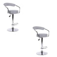thumbnail image 1 of Heavenly Collection Adjustable Stool with stainless steel base SET OF 2, 1 of 4